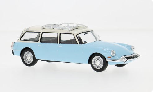 Citroen ID 19 Break 1960 Lichtblauw/Wit - 1:43
